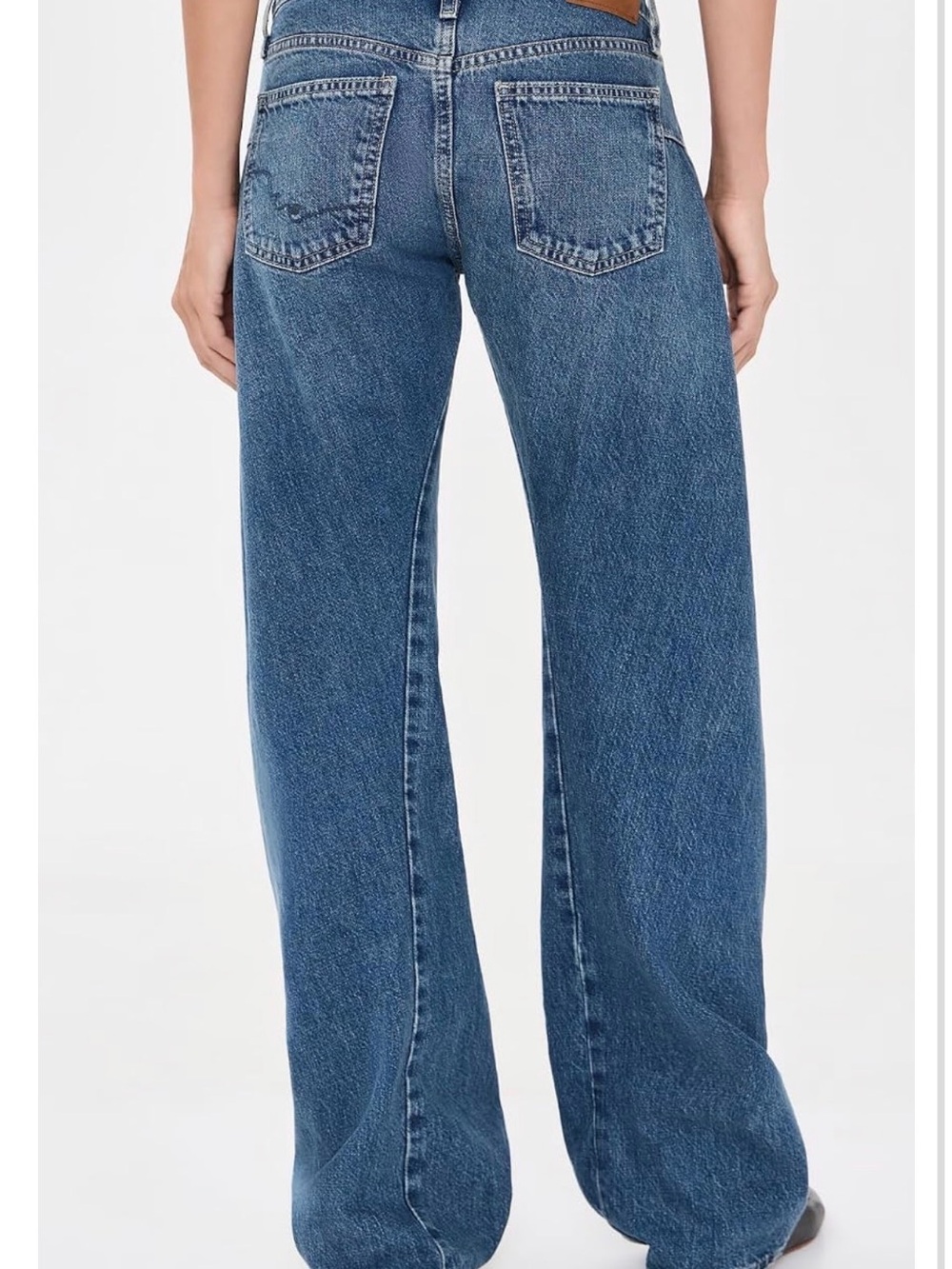 We The Free High-Rise Wide-Leg Jeans in Medium Blue